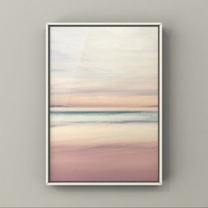 Soft neutral landscape abstract wall art print
